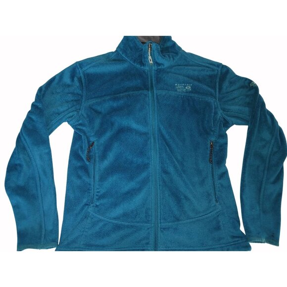 Mountain Hardwear Womens Blue Green Pyxis Fleece Jacket Zip  Jacket Size M - Picture 7 of 15